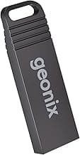 Geonix Pendrive 8GB, Metal USB 2.0 Flash Drive, Ideal for Data Transfer & Storage, 5 Years Warranty (Black)