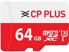 CP PLUS 64GB microSDXC Memory Card Grade UHS-3 Class 10, Up to 70 Mbps Reading & 30 Mbps Writing Speed with High Performance of Data Transfer & Lower Power Consumption for Portable Devices