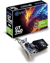 EVM GeForce GT740 Graphics Card GPU | 4GB DDR3 | 128-Bit | PCIe 3.0 | HDMI VGA DVI | 993MHz Clock | Full HD | Heat Sink Fan Cooling | Desktop Compatible | High Performance | 3 Year Warranty(EVM-GT740)