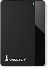 KINGSTER 1TB Portable External Hard Drive, Up to 145 MB/s, USB 3.0 2.5-Inch HDD, Ultra-Slim Plug & Play Backup Drive for Windows PC, Laptop and Mac, 1-Year Warranty, Black