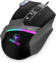 EvoFox Blaze Ultra Value 8 Button Programmable Gaming Mouse with 1000Hz Polling Rate | Gaming Grade DPI 200 to 12800 | Ultra-Responsive 7000fps | RGB Lights with Music sync Mode | Windows Software