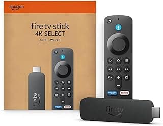 Amazon Fire TV Stick 4K Select (newest model), start streaming in 4K, smart voice search with Alexa+, stream lakhs of movies & episodes, free and live TV