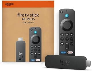 Amazon Fire TV Stick 4K Plus (newest model), Cinematic 4K streaming with HDR10+, smart voice search with Alexa+ Wi-Fi 6, Dolby Vision/Atmos