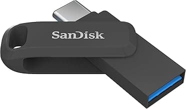 SANDISK Ultra Dual Drive Go Type-C 64GB, OTG, Upto 300MB/s, Pendrive, Black, 5Y Warranty (SDDDC3-064G-I46PD)