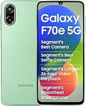 Samsung Galaxy F70e 5G (Limelight Green, 128 GB) (4 GB RAM) | 6000 mAh Battery | Dimensity 6300 | Octa Core Processor | 6.74" PLS LCD Display