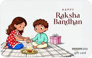 Amazon Pay Digital Gift Card | Rakshabandhan & Bhaidooj | Instant Delivery | 1-year Validity | Delight your siblings with a gift of choice