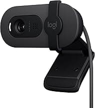 Logitech Brio 100 Full HD 1080P Webcam for Meetings and Streaming, Auto-Light Balance, Built-in Mic, Privacy Shutter, USB-A, for Microsoft Teams, Google Meet, Zoom and More- Graphite