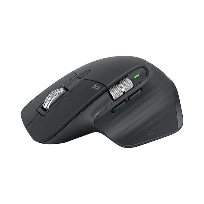 Logitech MX Master 3S Wireless Performance Ergonomic Mouse with Quiet Clicks (8000 DPI Glass Tracking, MagSpeed)