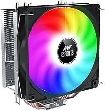 Ant Esports ICE C400 CPU Cooler/CPU Fan with Rainbow LED Fan - Black | Support Intel LGA 1700 / 115X / 1200 & AMD AM5 / AM4 / AM3+ / AM3 / AM2+ / AM2 / FM2+ / FM2 / FM1