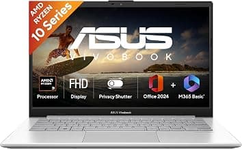 ASUS Vivobook Go 14 (2026),AMD Ryzen 3 30 Processor,AMD Radeon iGPU,8GB RAM,512GB SSD,FHD,14" (35.5 cm),Windows 11,M365 Basic(1Y)* Office 2024,Cool Silver,1.38 Kg,E1404FA-EB1224WS,Thin & Light Laptop