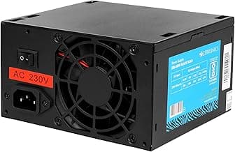 Zebronics 450W Black Gold Power Supply with 3X SATA connectors, 2X Molex, 80mm Built-in Fan, Extra Long Cables, 1.2 Meter Power Cable and Suitable for Regular use Computers