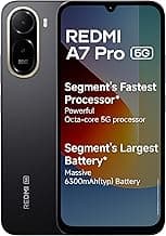 REDMI A7 Pro 5G (Black, 4GB RAM, 64GB Storage) | Segment's Fastest Processor | Segment's Largest Battery | Segment's Largest & Smoothest 6.9in 120Hz Display