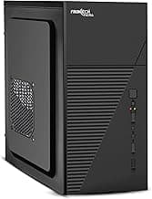 FRONTECH Fiera Silver Computer Cabinet, Home & Office Use, Silver Range, Efficient Airflow Design, Front USB & Audio Ports, Top-Mounted SMPS, ATX/Micro-ATX Motherboard Support (FT-4280)