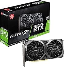 MSI GeForce RTX 3060 Ventus 2X 12G OC Graphic Card I NVIDIA GeForce RTX 3060 GPU | 12 GB GDDR6 192-bit Memory, | 15 Gbps Speed | PCI Express 4 Interface | Upto 1807 MHz | TORX Fan 3.0, Zero FROZR
