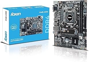 FOXIN FMB-H310 Prime Motherboard | H310 Chipset | Dual Channel DDR4 (Up to 32GB) | NVMe M.2 Port | LGA 1151 Socket | Supports Intel 8th & 9th Gen CPUs | HDMI, VGA, USB 3.0 | for Desktop PC