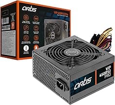 VIP 450R12 Pro SMPS Computer Power Supply Unit 120mm Smart Temperature Control Fan Supports The Latest ATX 12V Intel & AMD Platforms, Hi-Pot Tested (Black)